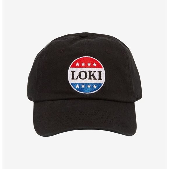 Marvel Dad Cap President Loki Adjustable Strapback Embroidered Patch OSFM New - Picture 1 of 12